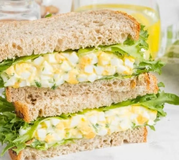 Egg Mayo and Mixed Leaves